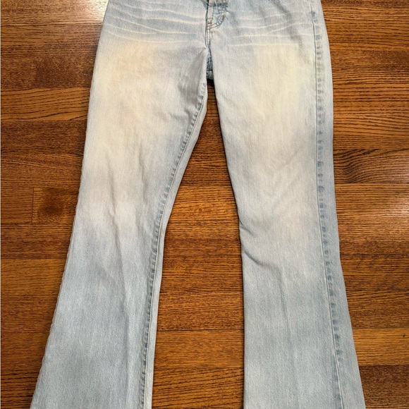 Abercrombie & Fitch Women's Faded Blue Madison Flare 10L, A&F 2000s, Y2K - Picture 1 of 13